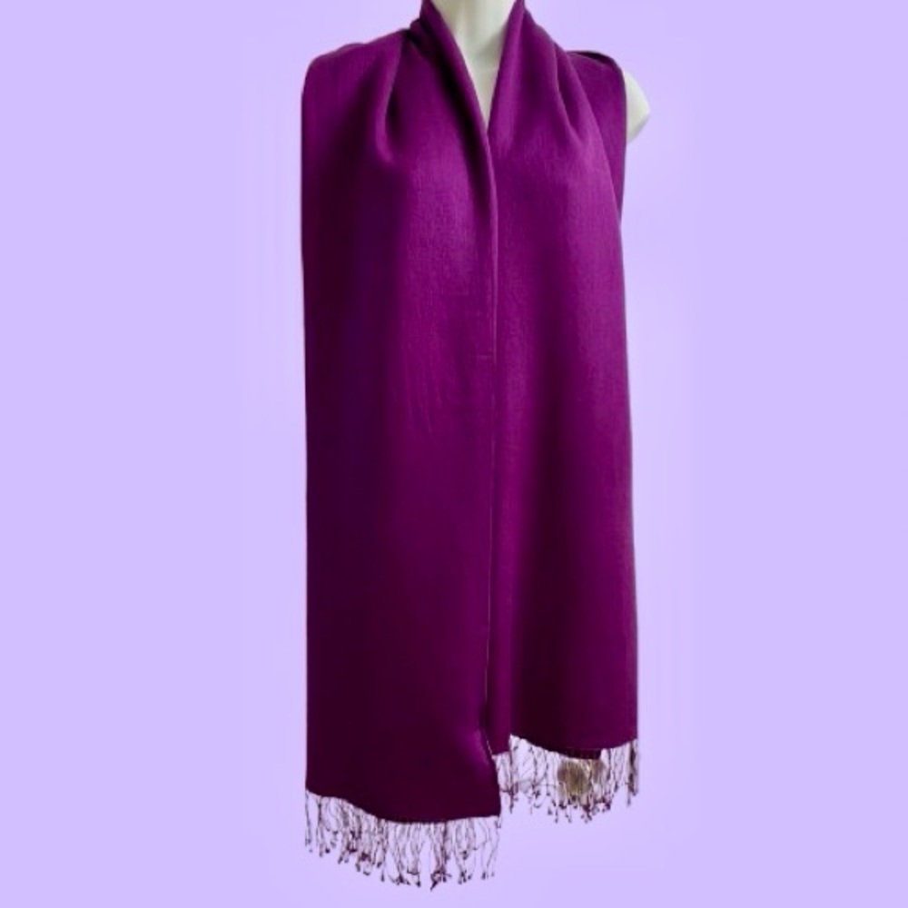 NWT Portolano Rich Purple Plum Scarf